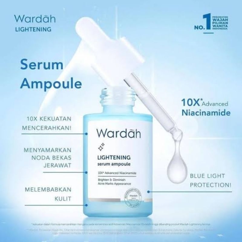 (NEW ORI) PROMO WARDAH LIGHTENING SERUM AMPOULE 30 ML