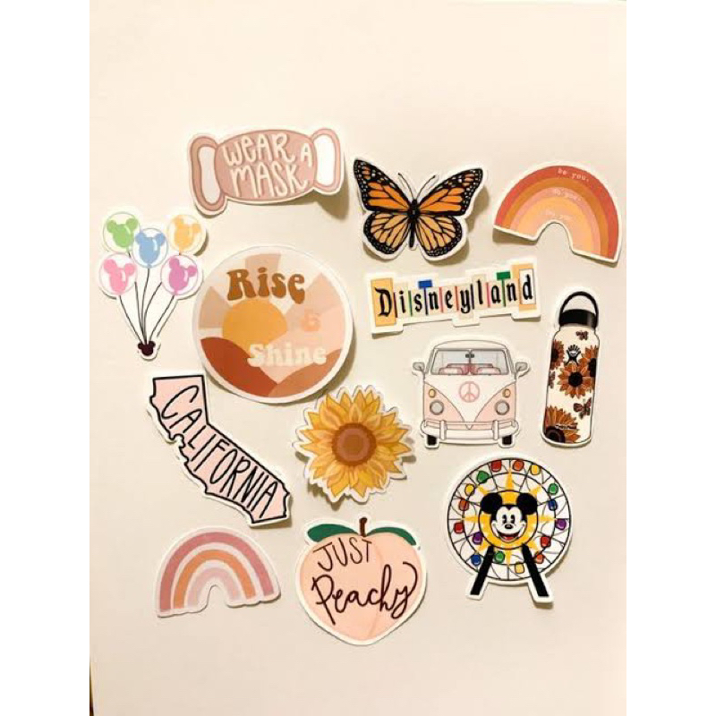 

Label sticker tempel lucu animasi 2D