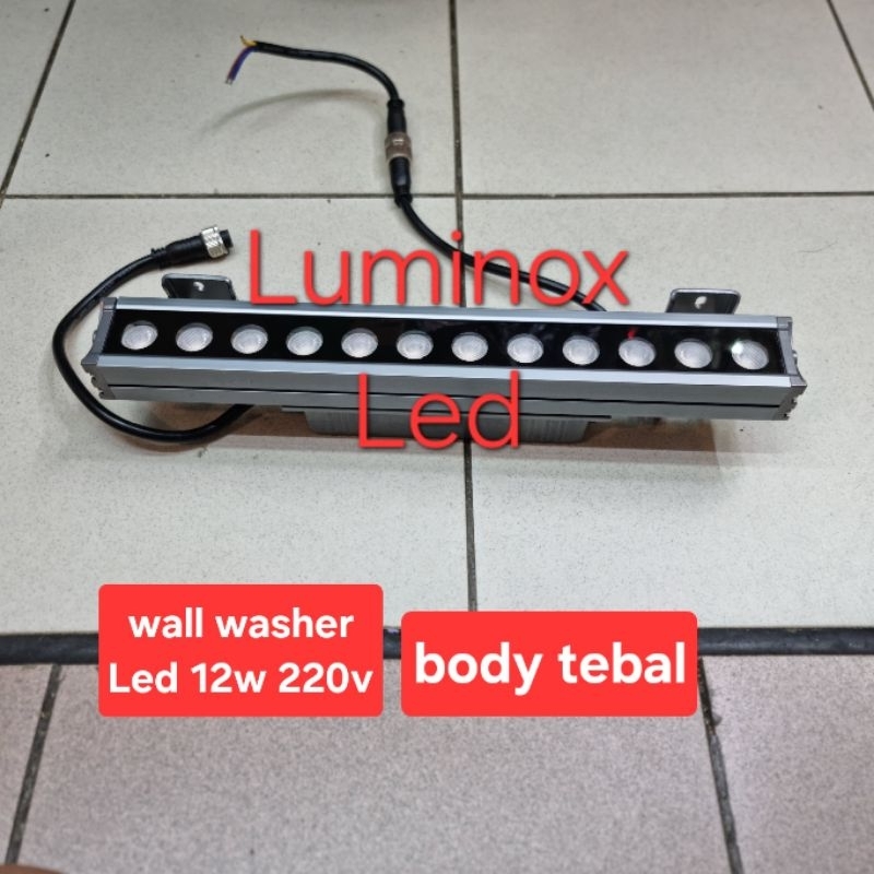 sorot wall washer led 12watt 12mata 24volt / dinding wallwasher 12 watt 12w 12led 220volt