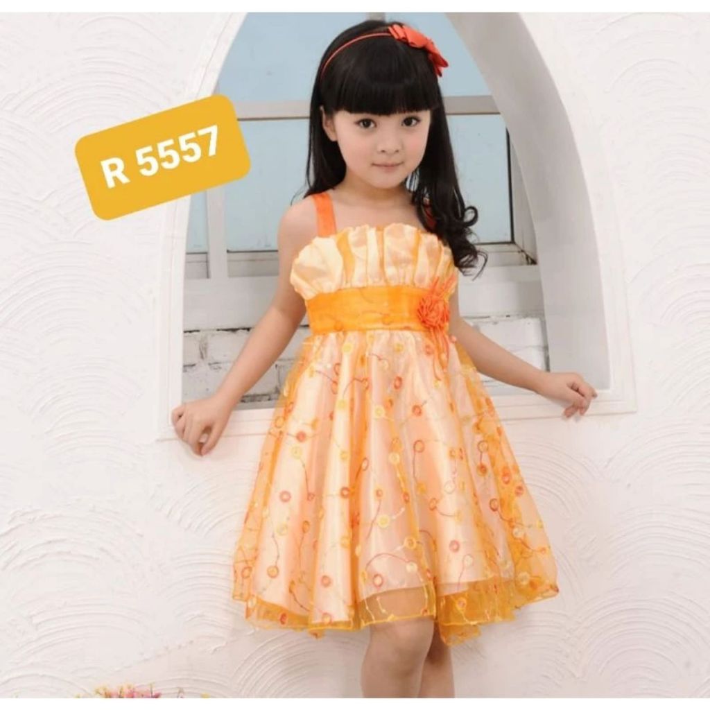 [R.A] GAUN PESTA ANAK PEREMPUAN 5-7TAHUN