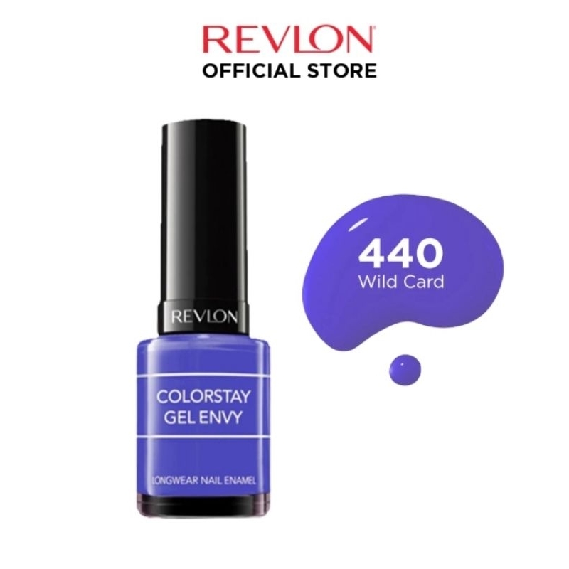 REVLON COLORSTAY GEL ENVY 440 WILD CARD NAIL ENAMEL POLISH CAT KUKU KUTEX KUTEKS KUTEK