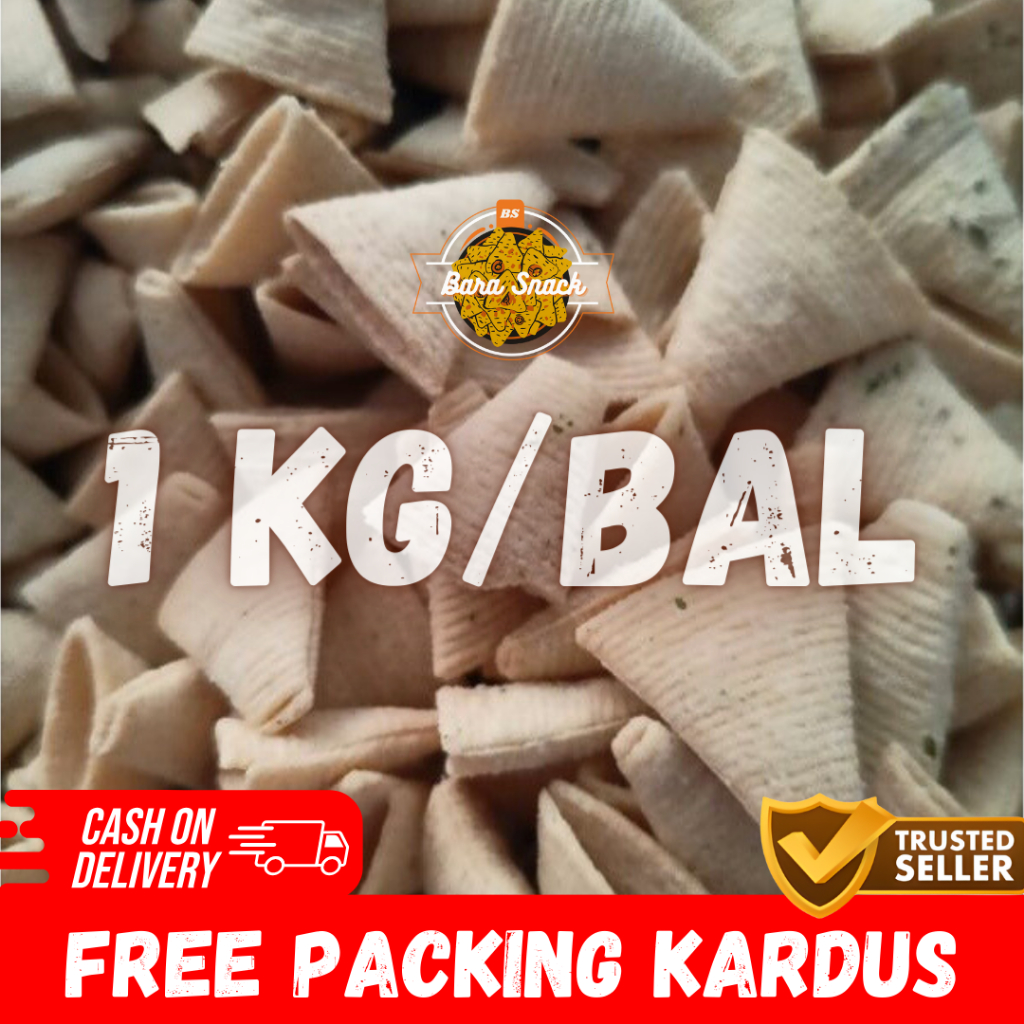 [ 1BAL / 1KG ] Yola Yola Terompet Rasa Rumput Laut / Camilan Snack Kiloan Murah -K