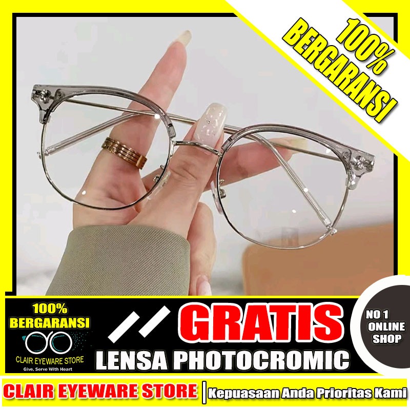 Clair Eyewear CO 49 Optik Melawai Kacamata Vintage Minus Radiasi Photocromic Blueray Antiradiasi Hp 