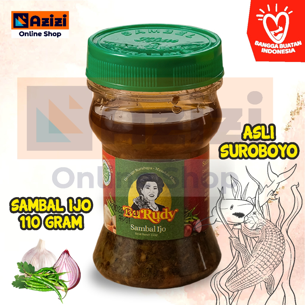 

Sambal Ijo / Hijau Bu Rudy Asli Original Surabaya - 110gram