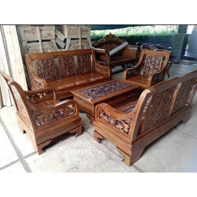Kursi tamu minimalis ukir jati jepara / Kursi tamu jati / Kursi tamu minimalis / Kursi tamu / Kursi 