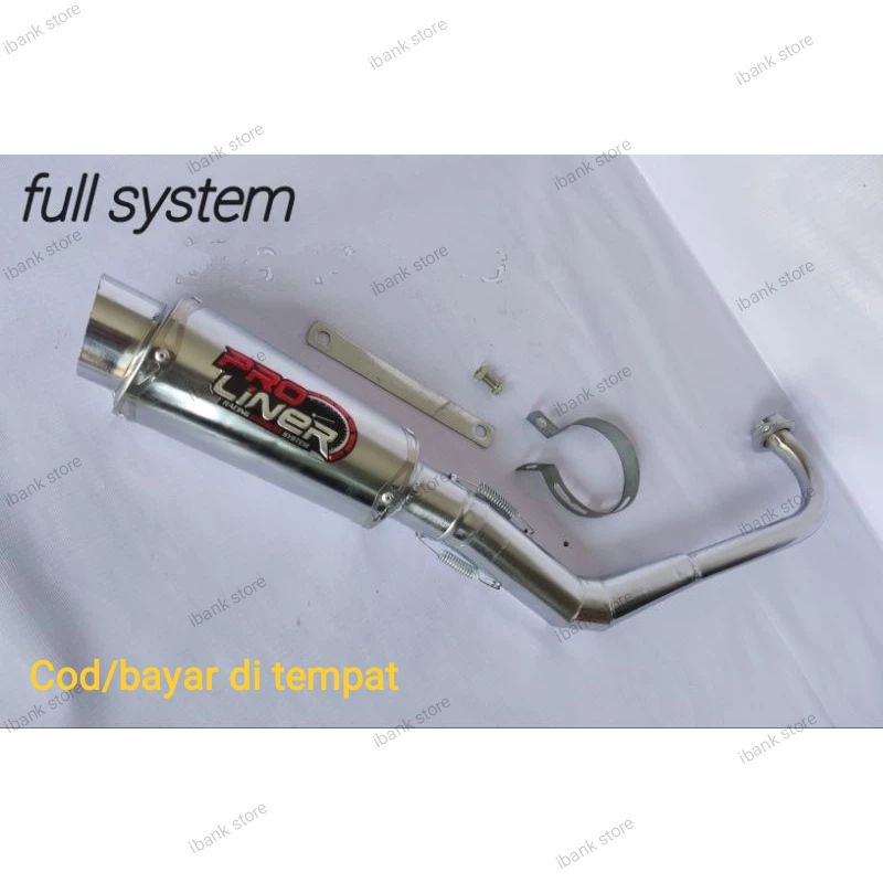 knalpot racing proliner beat karbu vario 125 mio soul gt