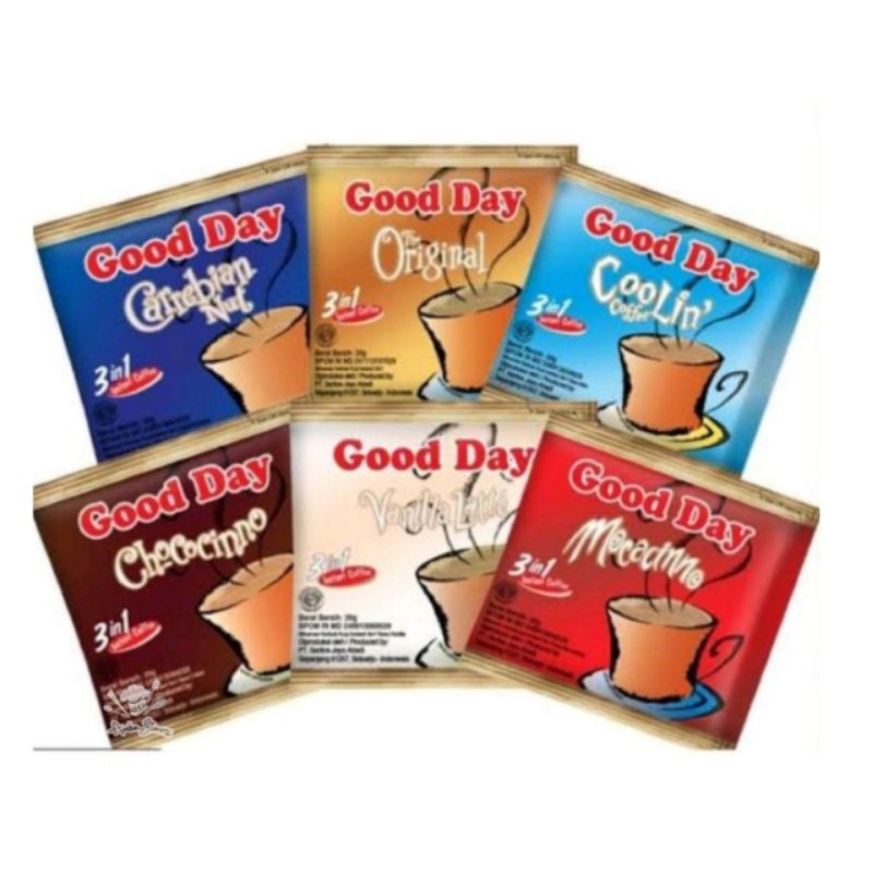 

Gooday Coffee 3 in 1 per Renceng isi 10 Pcs