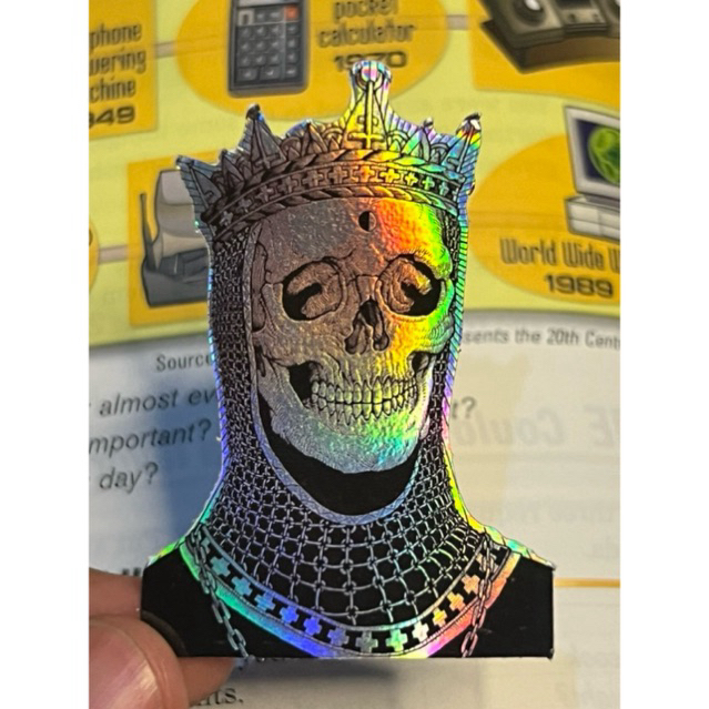 

Sticker Hologram Zirah Skeleton