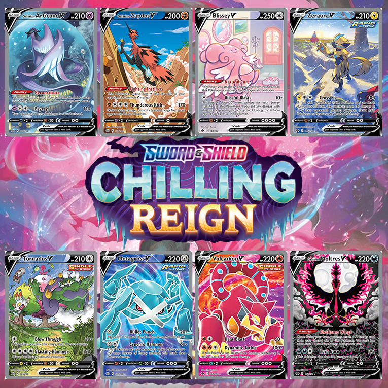 KARTU POKEMON TCG HOLOGRAM SPECIAL V - CHILLING REIGN