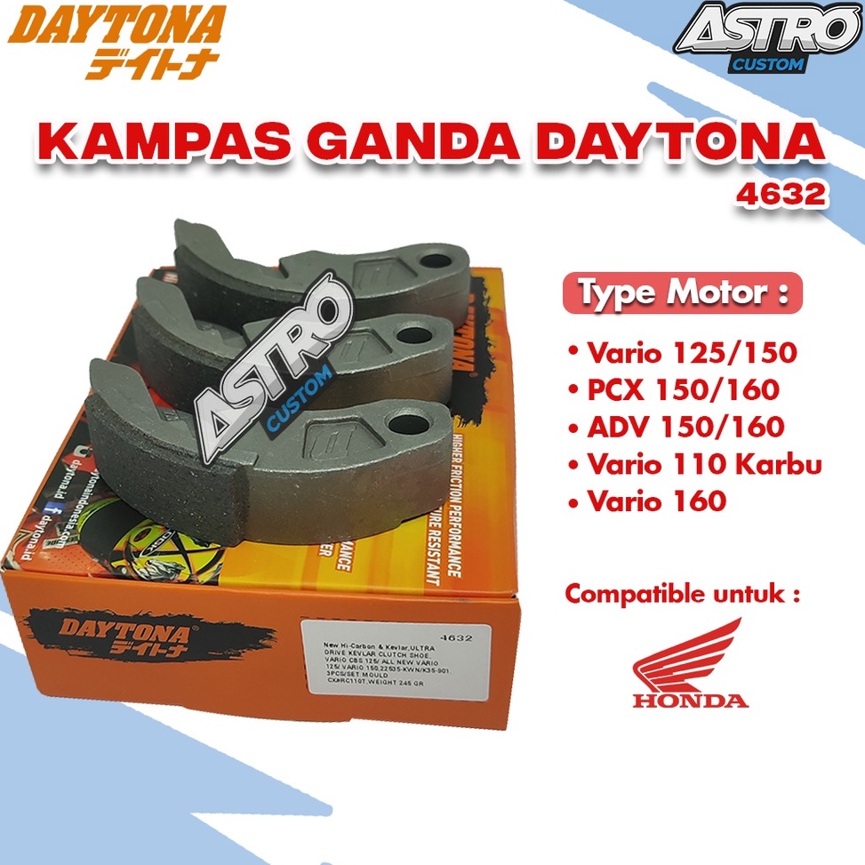 Kampas Ganda Daytona Vario 125 Vario 15 PCX 15 ADV 15 Vario 11 Hi Carbon Performance Matic i Special
