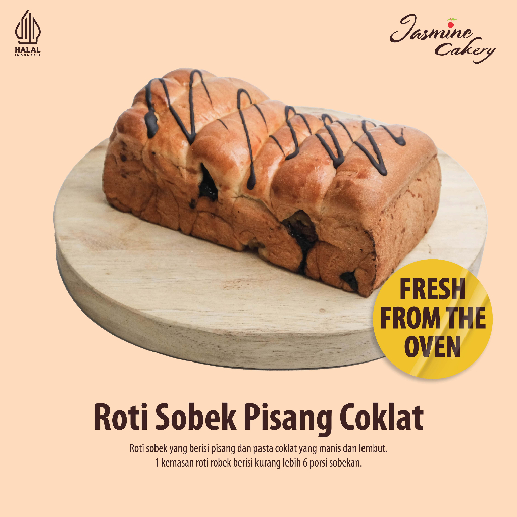 

Roti Sobek Pisang Coklat / Roti Premium