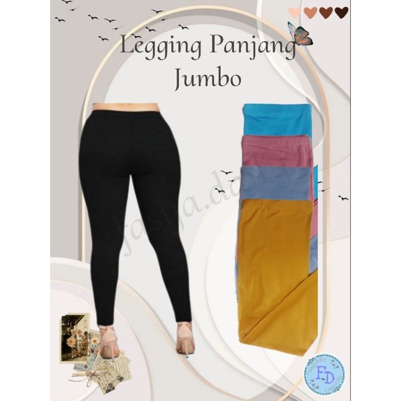 Legging Panjang Spandek Jumbo | Celana Dalaman Gamis | Celana Olahraga