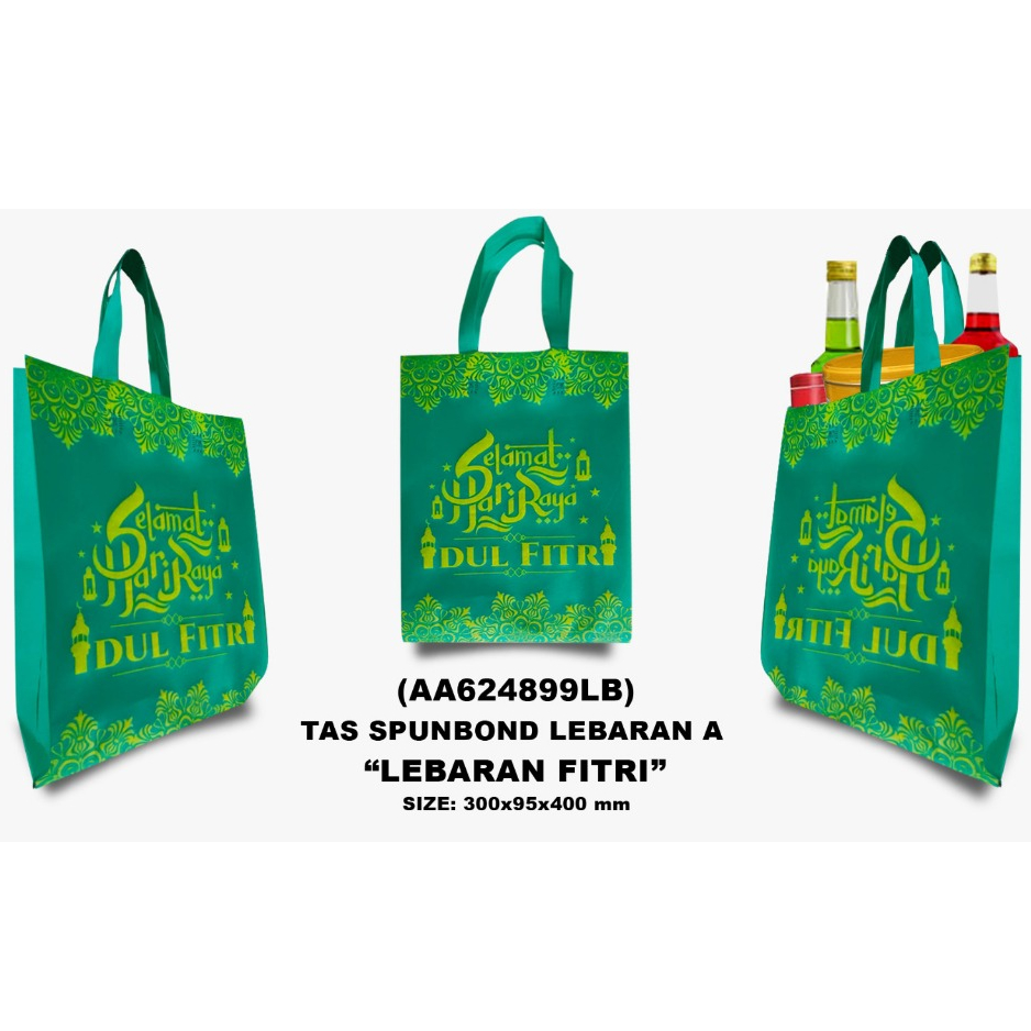 

Tas Lebaran Idul Fitri Sablon/ Spunbond Goodie Bag Idul Fitri 40 cm x 30 cm