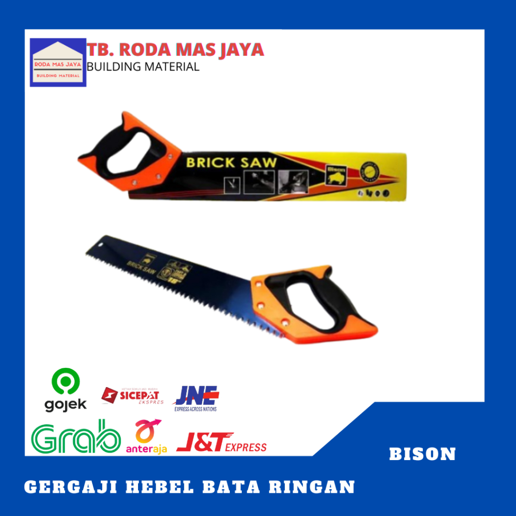 Gergai Hebel/ Gergaji Bata Ringan Bison 18"