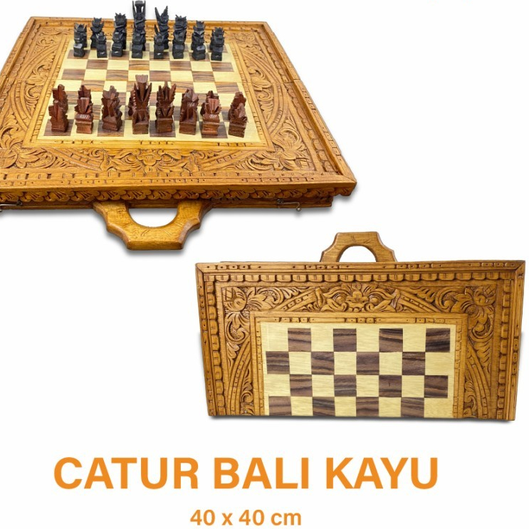 (:(:(:(] CATUR UKIR BALI/PAPAN CATUR KAYU/PAPAN CATUR UKIR BALI/CATUR UNIK/HIAS