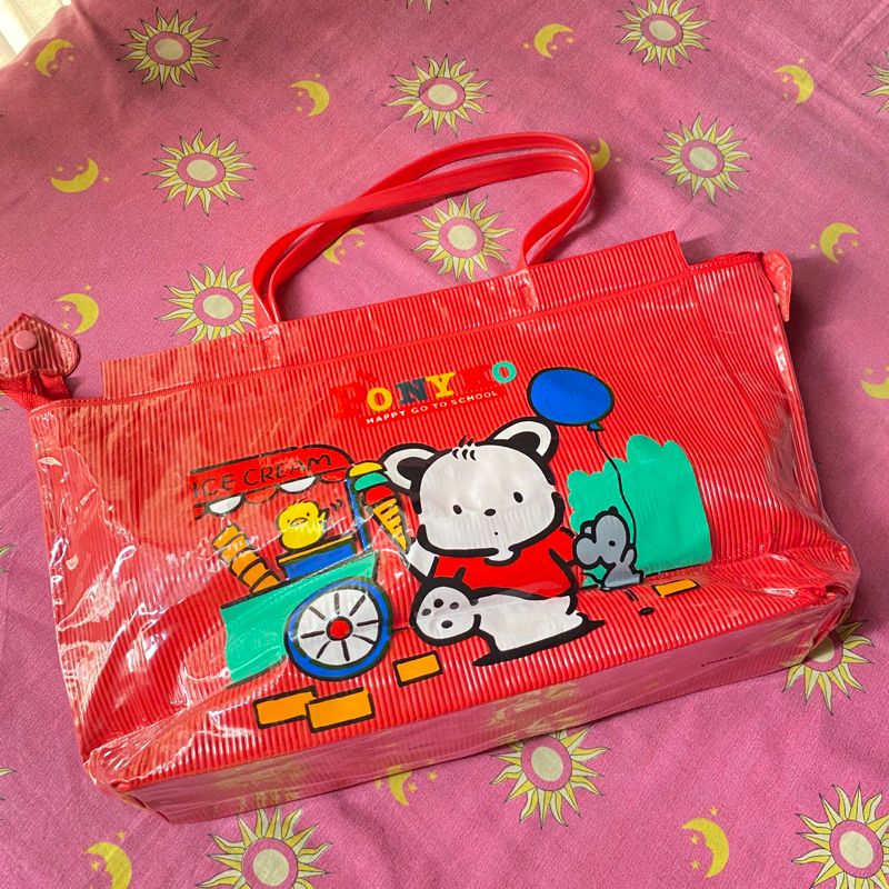 red ponyko bag