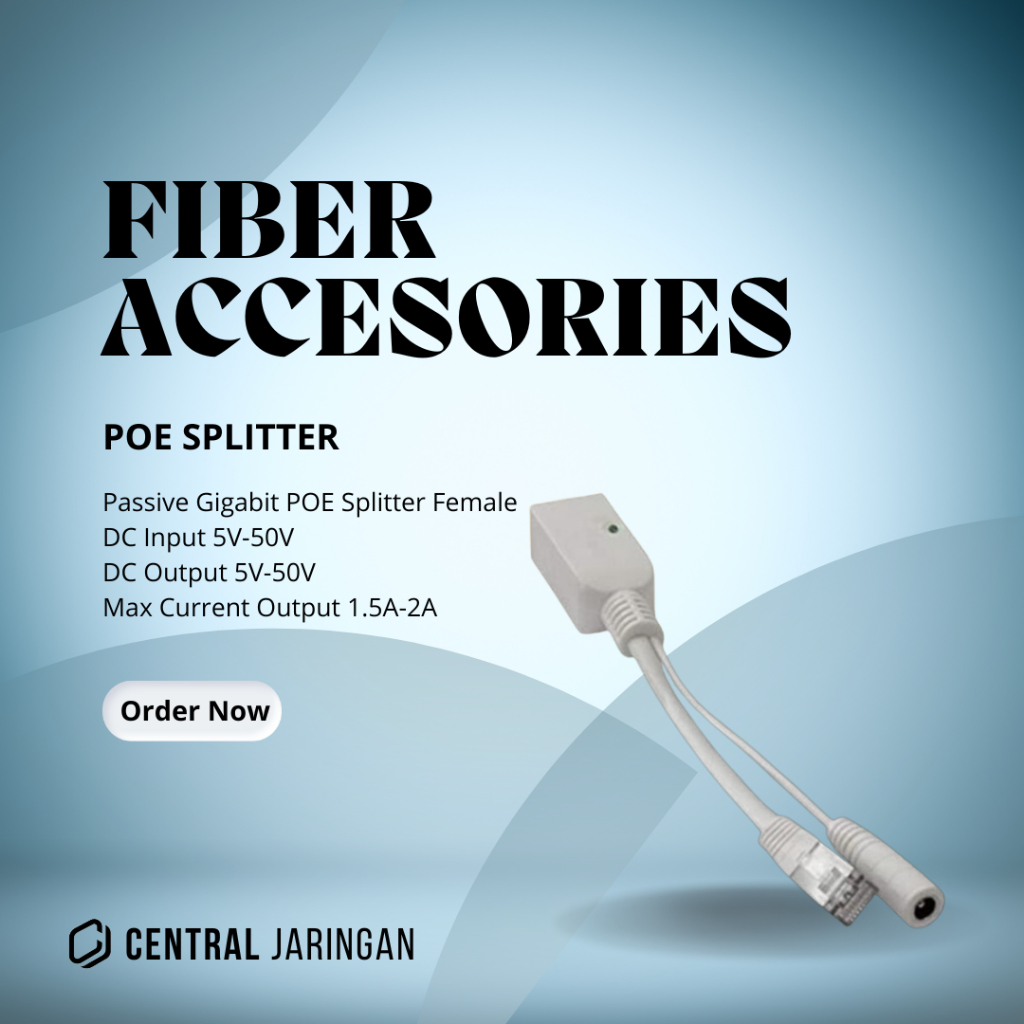 Passive Gigabit POE Splitter Female|Gigabit POE Injector Cewek