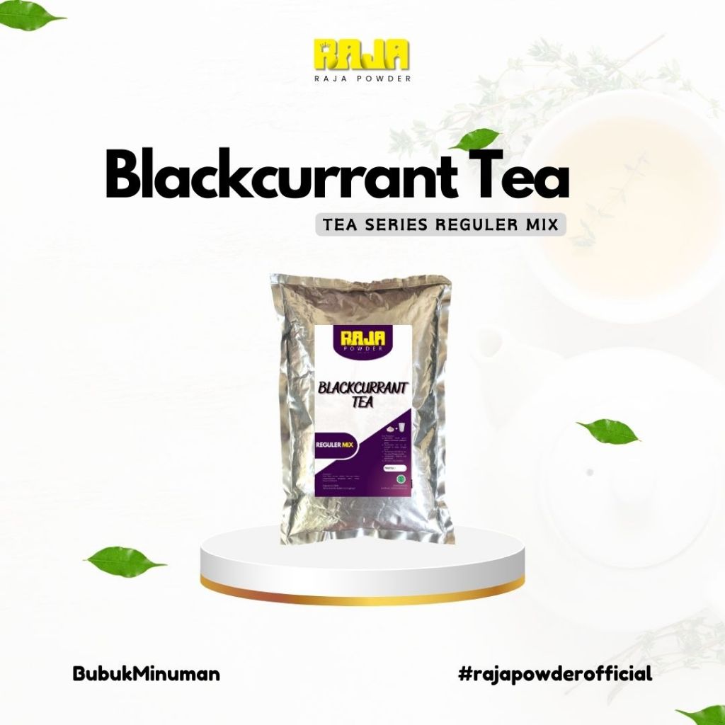 

Bubuk Tea Buah Blackcurrant Bubuk Minuman Teh Blackcurrant Powder 1 kg / 1000 gram
