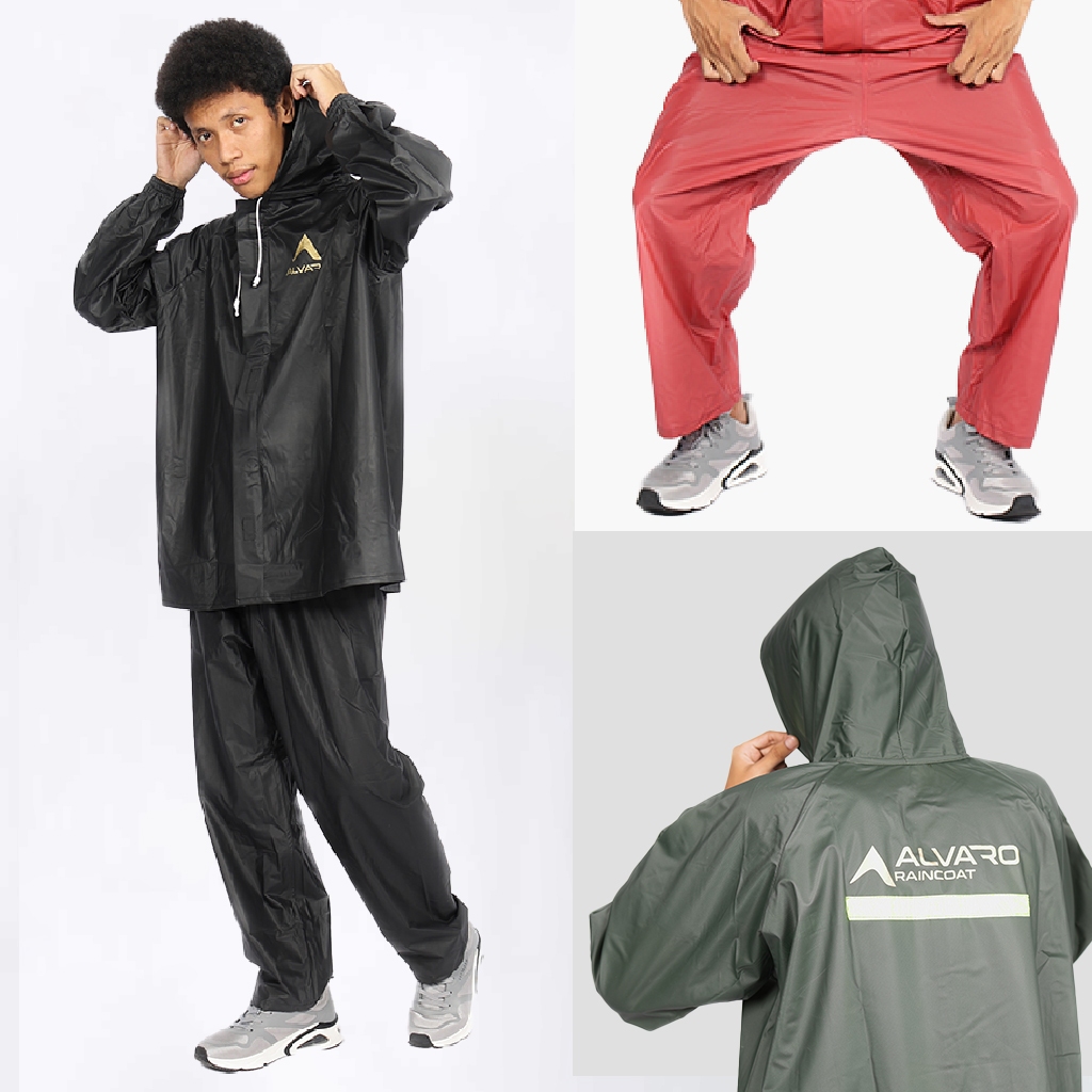 Jas Hujan Motor Alvaro Setelan Balik PVC