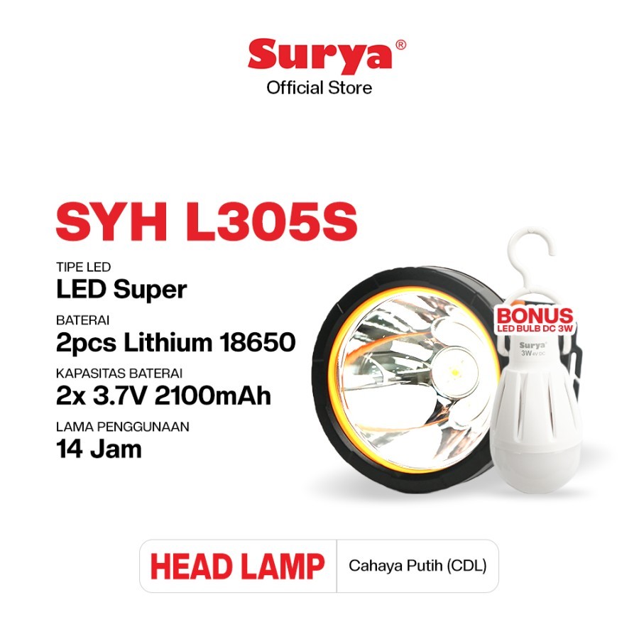 SENTER KEPALA SURYA 30W SYH L305S