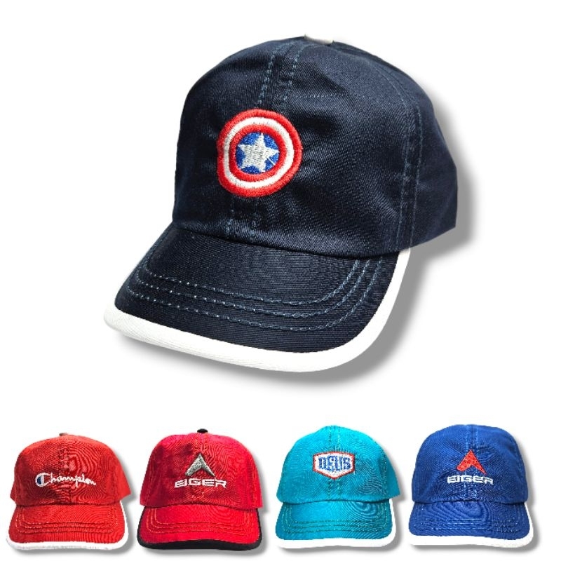 Topi Anak Bayi Border Superhero Eiger Captain America