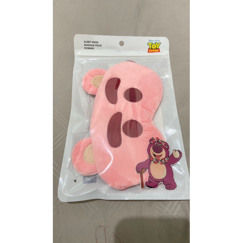 Sleep Mask Miniso Toy Story Lotso / Penutup Mata Miniso Lotso