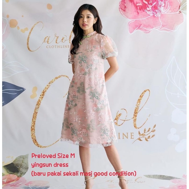 Dress Imlek Preloved Size M Carol Clothline