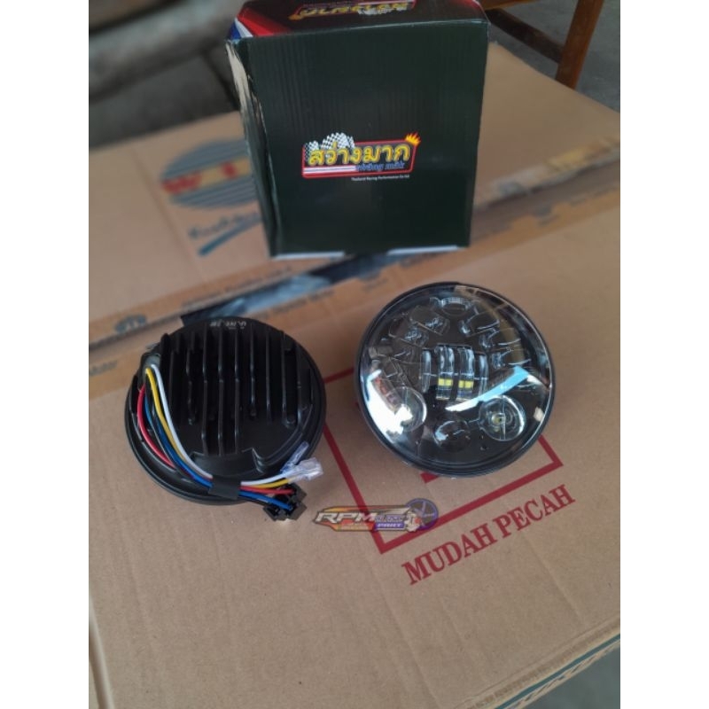 Lampu daymaker 5,75 thailand senja blue daymaker 5,75inch senja biru lampu led daymaker 5,75inch day