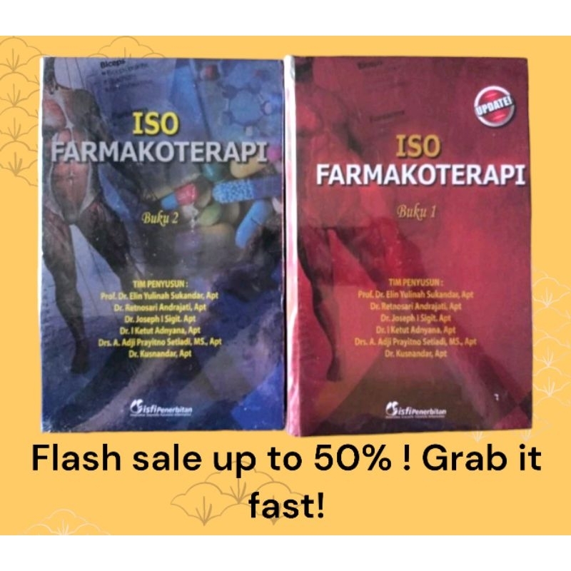 [ORIGINAL] Sepaket Isi 2 Buku ISO Farmakoterapi Buku 1 & 2 Terbaru dan Terlaris Paket 2 Buku ISO FAR