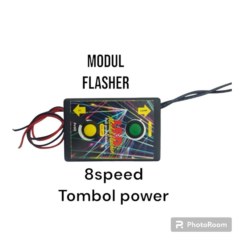 Modul flasher lampu pesawat 8 kecepatan
