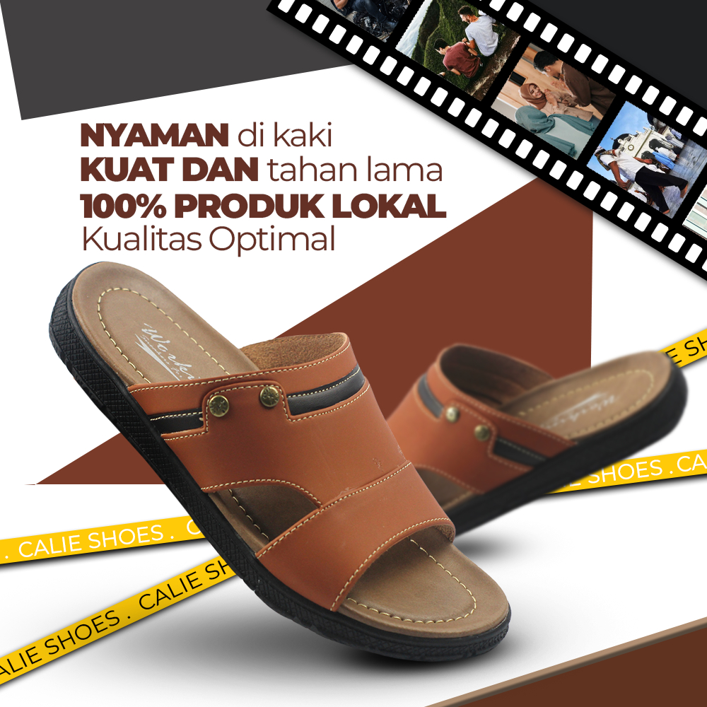 SENDAL JEPIT KULIT SANDAL PRIA FASHION KASUAL TERBARU |  Sendal  Sndal Pria Cowok Sendal Kulit Lebar