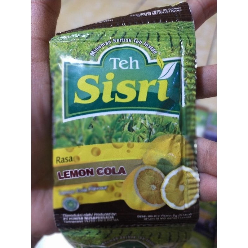 

teh Sisri Lemon Cola Renceng isi 10 sachet