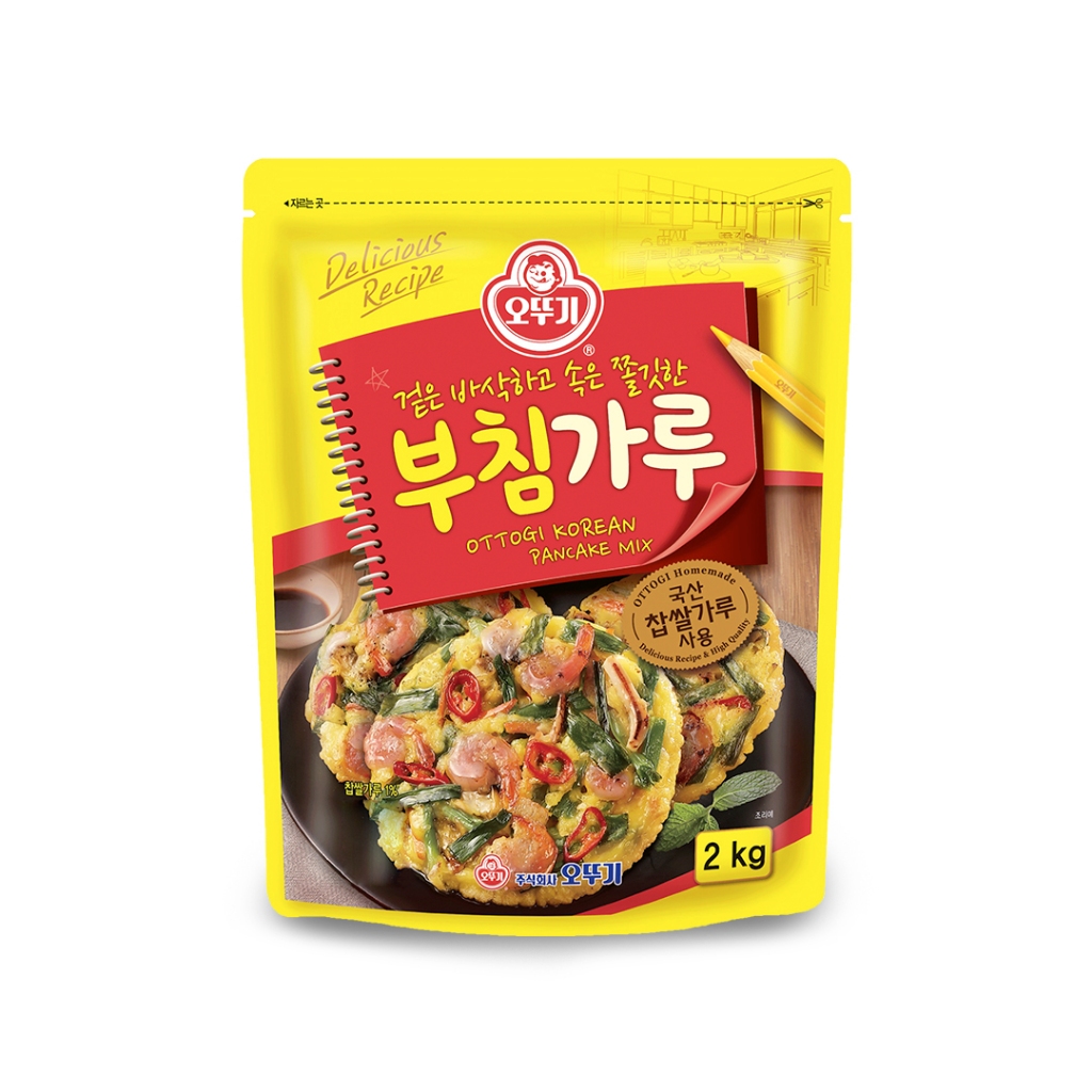 

OTTOGI - Korean Pancake Mix (Buchim Karu) 2kg Made in Korea [Tepung Bumbu Pan Frying Mix] [Tepung Pajeon]