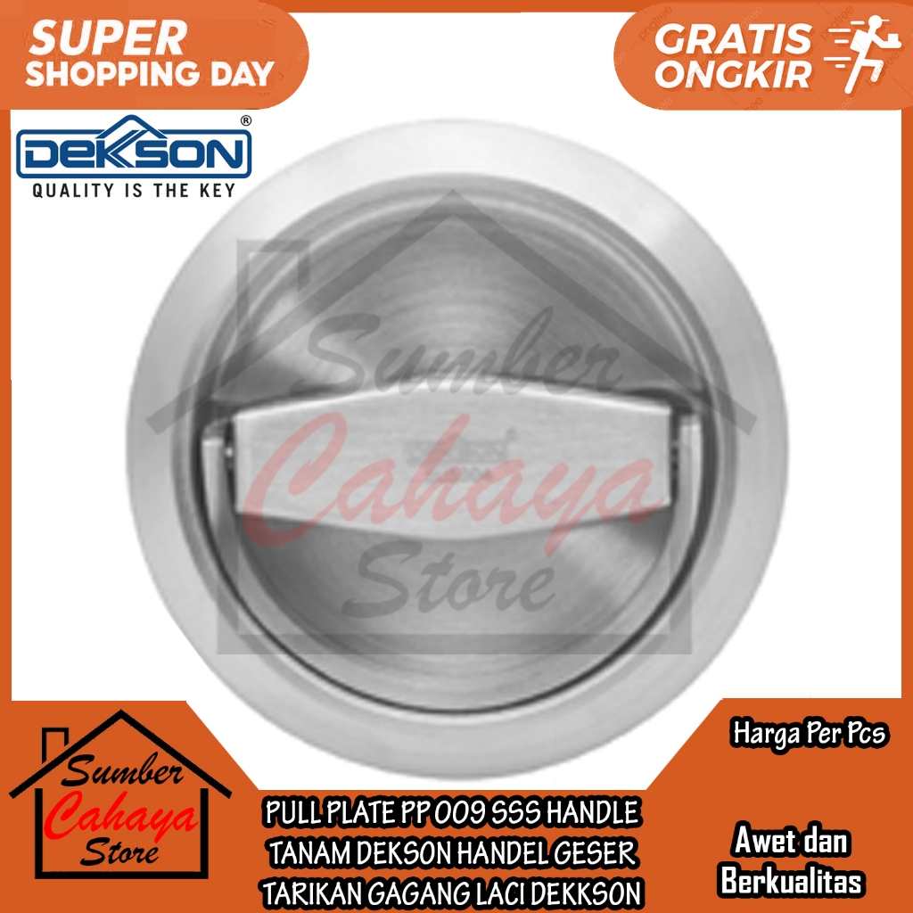 Handle Tanam Dekkson Pull Plate Pp 009 Sss Handel Sliding Pintu Geser Dekson Tarikan Laci Gagang Lem