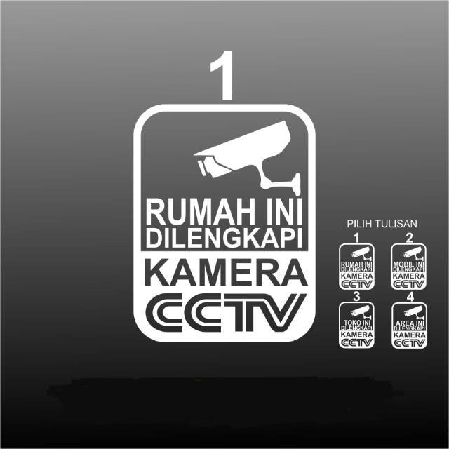 STIKER CUTTING CCTV UNTUK MOBIL TOKO RUMAH