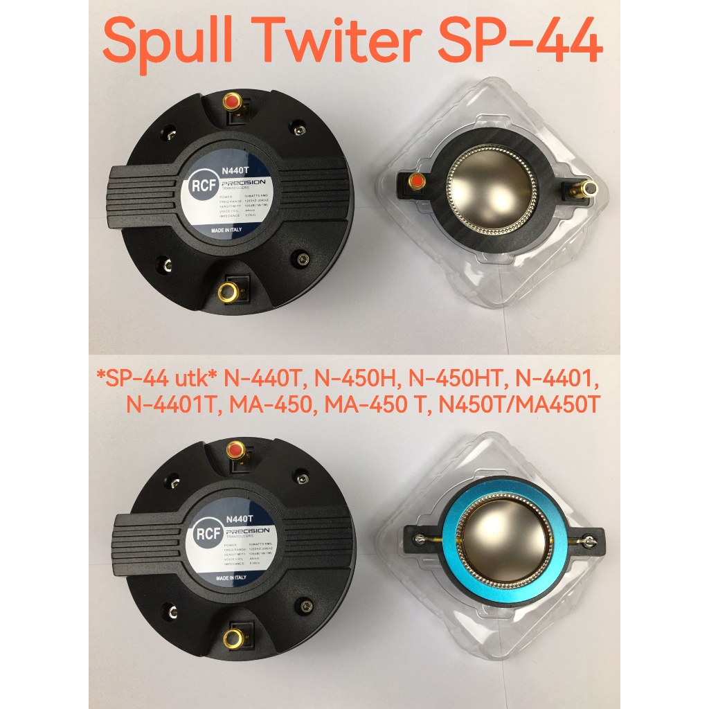 Spool Tweeter SP-44 Spull 44.4mm Voice Coil Aksesoris Audio Speaker Titanium spul SP 44