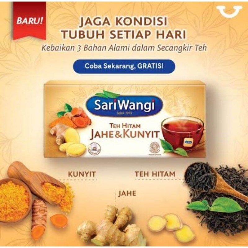 

Sariwangi Teh Hitam Jahe&Kunyit