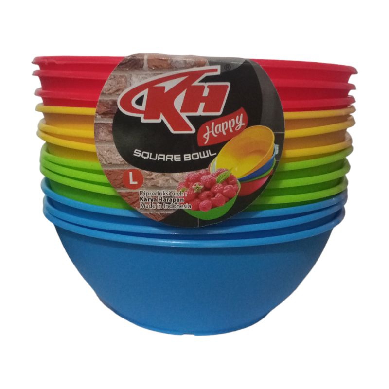 MANGKOK BAKSO PLASTIK DIAMETER 16,5CM MERK KH
