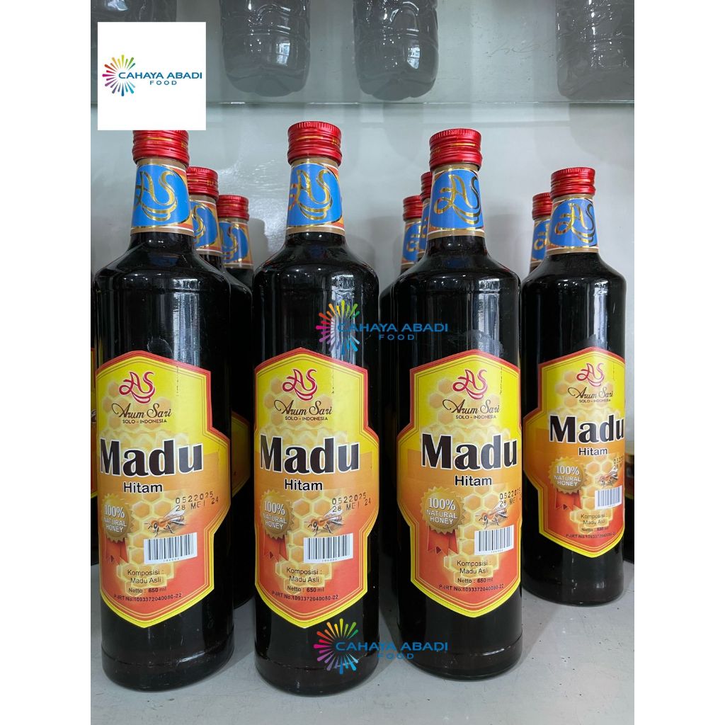 

Madu Hitam Arum Sari 650ml [ Botol Kaca ]