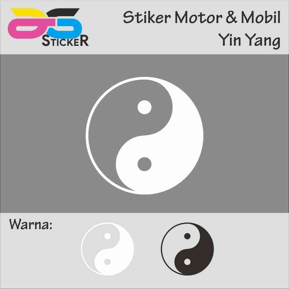 Cutting Sticker - Stiker Yin Yang