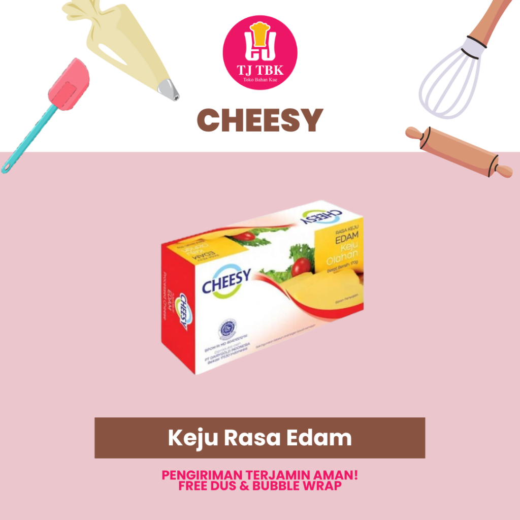 

Cheesy Flavour of Edam 160gram (Keju Rasa Edam) | Toko Bahan Kue TJ