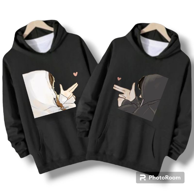 (isi 2pcs guys) Hoodie couple TUNJUK AYANG/Hoodie couple pacar/sweater couple pasangan/jaket couple/
