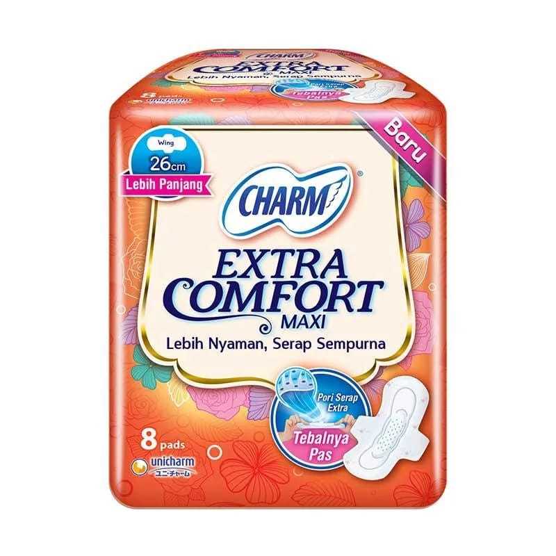 Charm Extra Comfort Maxi Wing 8 Pads