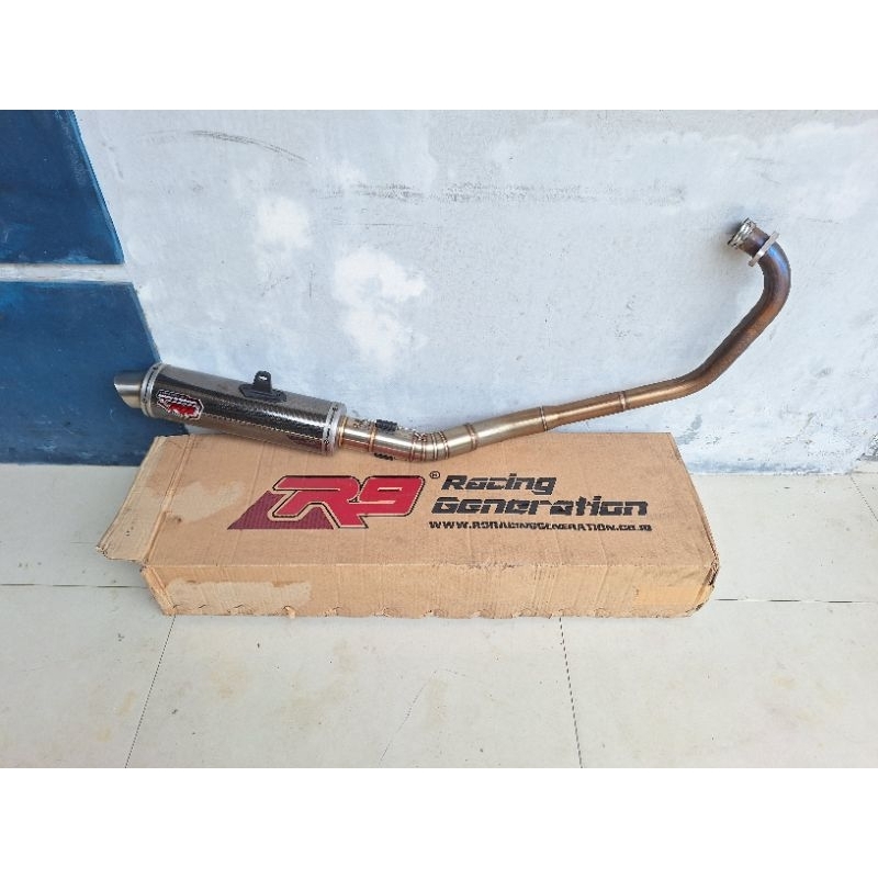 Knalpot exhaust R9 carbon satria fu