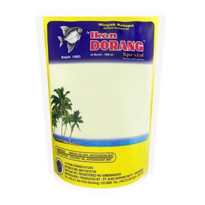 

Minyak Goreng Kelapa Ikan Dorang 1.900ml