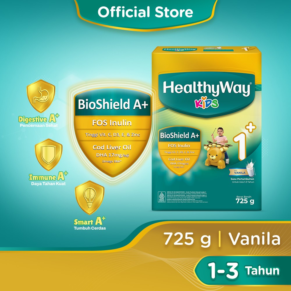 

HealthyWay Kids 1+ Vanilla / Madu 725gr