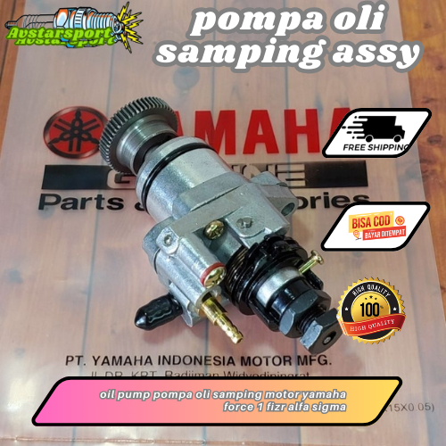 oil pump pompa oli samping motor yamaha force 1 fizr alfa sigma yamaha 2t