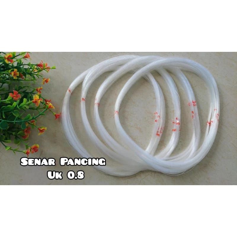 1 Roll Senar Pancing 0.8 Senar non Elastis Senar Kakap Senar Bening