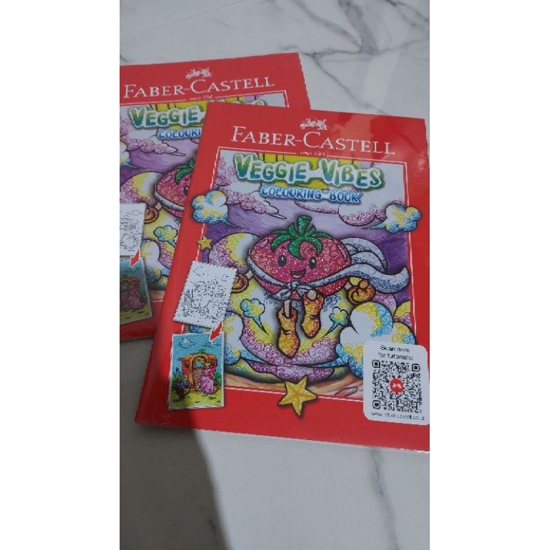 

buku mewarnai Veggie Vibes dari Faber castell