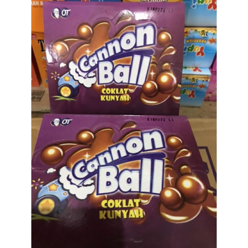 

permen coklat canon ball / per box isi 24 pcs